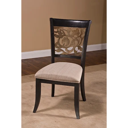 Set of 2 Dining Chairs with Flared Feet